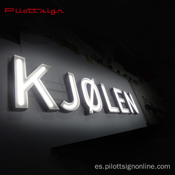 Pantalla de iluminación Tienda personalizada Metal Led Neon Sign